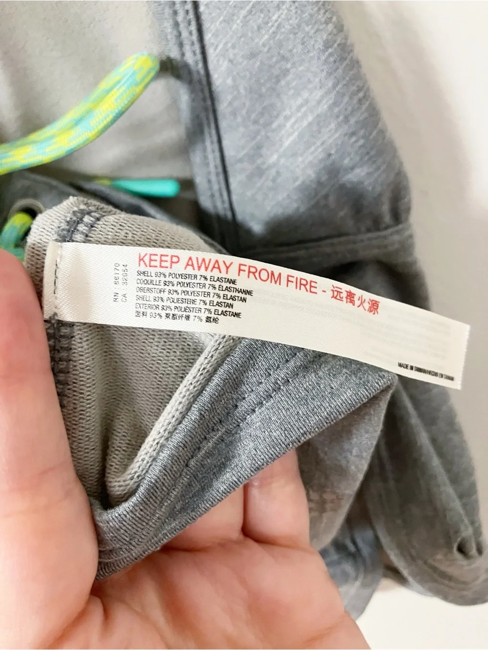 Free People | Gray Tie Back Tank Top S Athletic Gym Sporty Workout Y2K